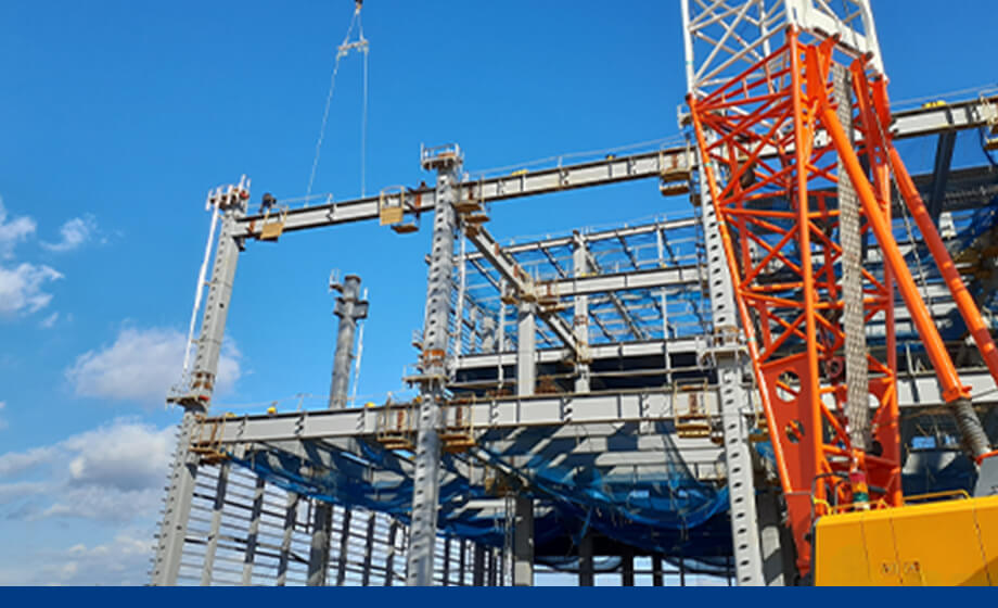 鉄骨建方工事